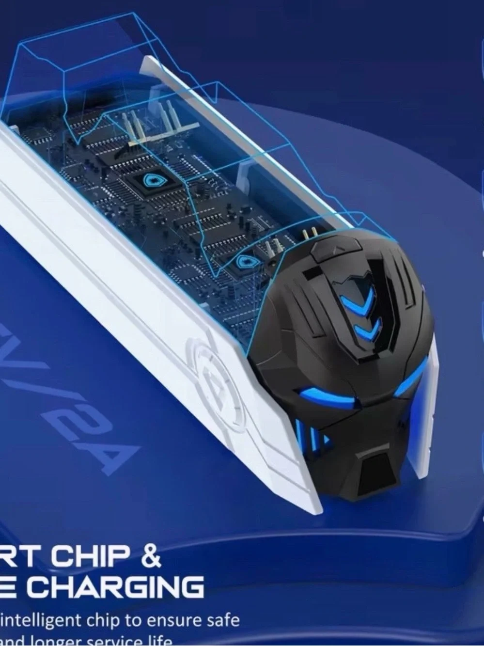 Transformers/Iron Man -inspired Dual PS5 Controller Charging Dock.
